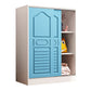 Modern Style Wardrobe Wood 2-Door Wardrobe Closet for Bedroom