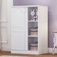Modern Style Wardrobe Wood 2-Door Wardrobe Closet for Bedroom