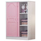 Modern Style Wardrobe Wood 2-Door Wardrobe Closet for Bedroom