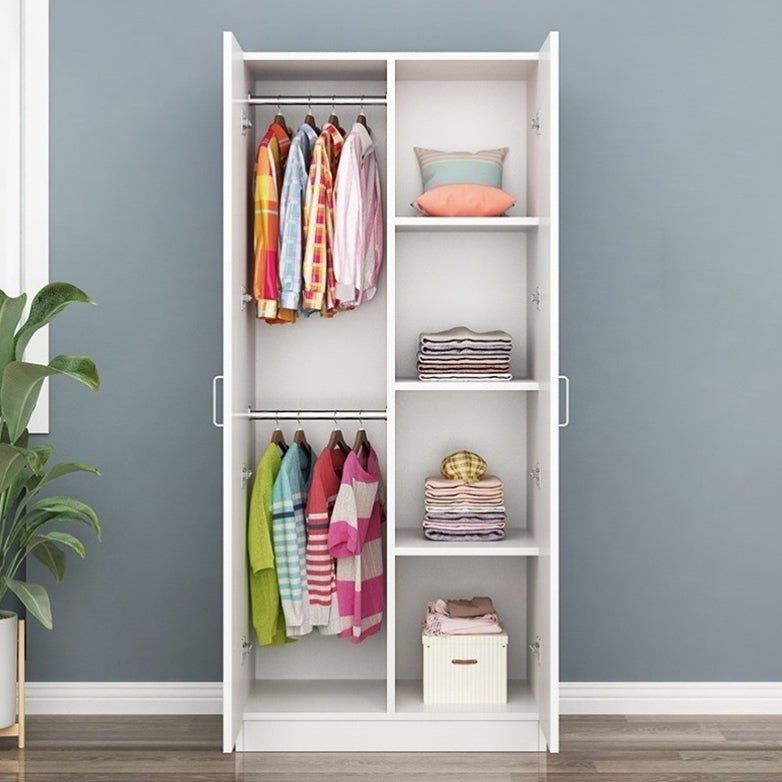 Contemporary Style Wood Wardrobe Soft Close Door Wardrobe Closet for Bedroom Clearhalo 'Armoires & Wardrobes' 'armoires_wardrobes' 'Bedroom Furniture' 'furn' 'furn_armoires_wardrobes' 'Furniture' 5686768