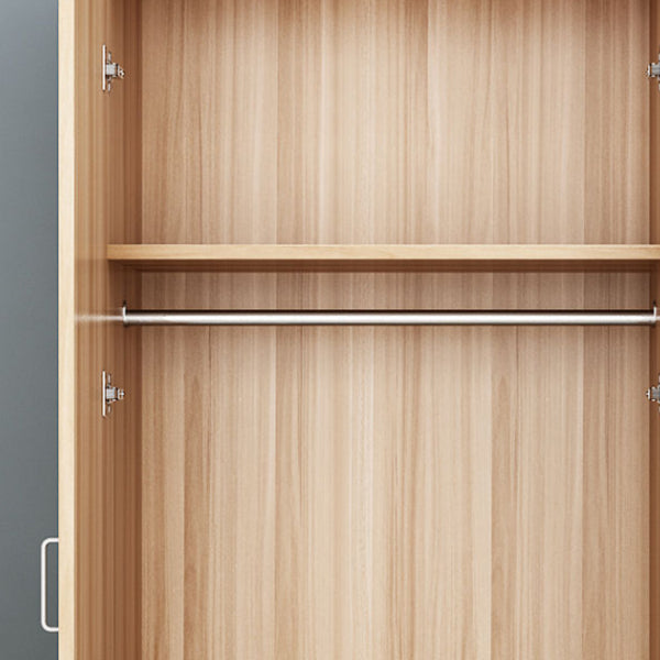 Contemporary Style Wood Wardrobe Soft Close Door Wardrobe Closet for Bedroom Clearhalo 'Armoires & Wardrobes' 'armoires_wardrobes' 'Bedroom Furniture' 'furn' 'furn_armoires_wardrobes' 'Furniture' 5686773