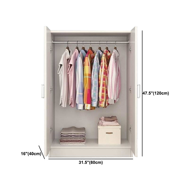 Contemporary Style Wood Wardrobe Soft Close Door Wardrobe Closet for Bedroom Clearhalo 'Armoires & Wardrobes' 'armoires_wardrobes' 'Bedroom Furniture' 'furn' 'furn_armoires_wardrobes' 'Furniture' 5686776