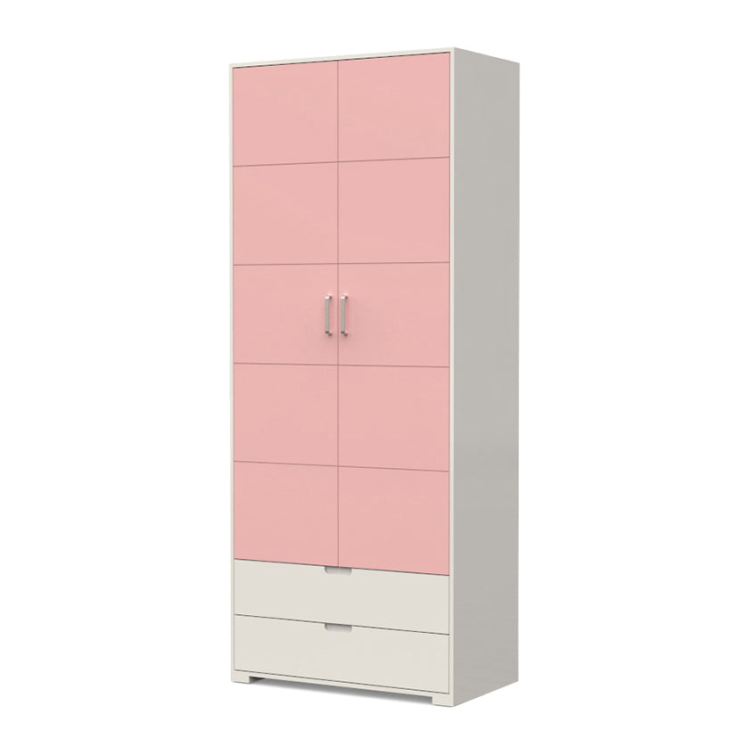 Eigentijdse garderobe houten slaapkamer garderobe kast met 2 laden