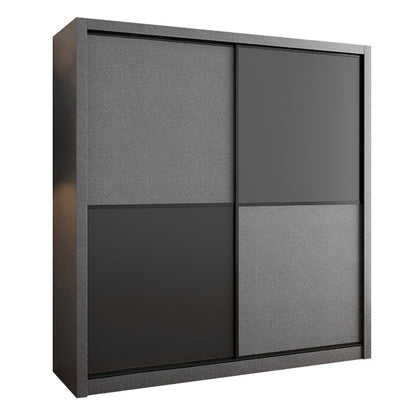 Armoire de garde-robe en bois gris armoire de garde-robe moderne