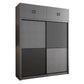 Armoire de garde-robe en bois gris armoire de garde-robe moderne