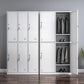 Hinged Modern Wardrobe Armoire Metal Wardrobe Cabinet for Home Clearhalo 'Armoires & Wardrobes' 'armoires_wardrobes' 'Bedroom Furniture' 'furn' 'furn_armoires_wardrobes' 'Furniture' 5686967