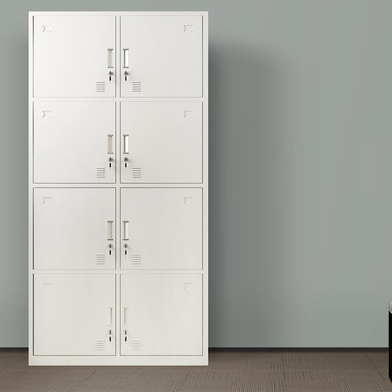 Hinged Modern Wardrobe Armoire Metal Wardrobe Cabinet for Home 8 Clearhalo 'Armoires & Wardrobes' 'armoires_wardrobes' 'Bedroom Furniture' 'furn' 'furn_armoires_wardrobes' 'Furniture' 5686969
