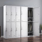 Hinged Modern Wardrobe Armoire Metal Wardrobe Cabinet for Home Clearhalo 'Armoires & Wardrobes' 'armoires_wardrobes' 'Bedroom Furniture' 'furn' 'furn_armoires_wardrobes' 'Furniture' 5686975