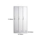 Hinged Modern Wardrobe Armoire Metal Wardrobe Cabinet for Home Clearhalo 'Armoires & Wardrobes' 'armoires_wardrobes' 'Bedroom Furniture' 'furn' 'furn_armoires_wardrobes' 'Furniture' 5686982