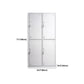 Hinged Modern Wardrobe Armoire Metal Wardrobe Cabinet for Home Clearhalo 'Armoires & Wardrobes' 'armoires_wardrobes' 'Bedroom Furniture' 'furn' 'furn_armoires_wardrobes' 'Furniture' 5686983