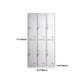 Hinged Modern Wardrobe Armoire Metal Wardrobe Cabinet for Home Clearhalo 'Armoires & Wardrobes' 'armoires_wardrobes' 'Bedroom Furniture' 'furn' 'furn_armoires_wardrobes' 'Furniture' 5686984