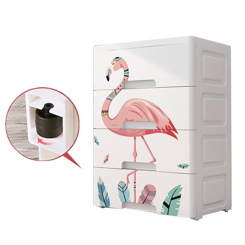 Armario contemporáneo de vestuario de plástico Armario con cajones