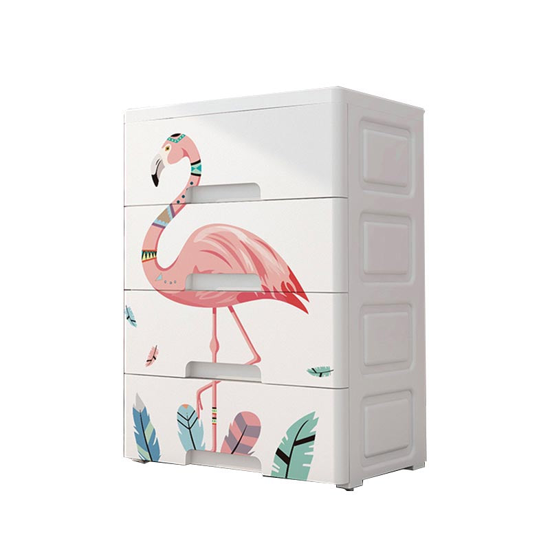 Armario contemporáneo de vestuario de plástico Armario con cajones