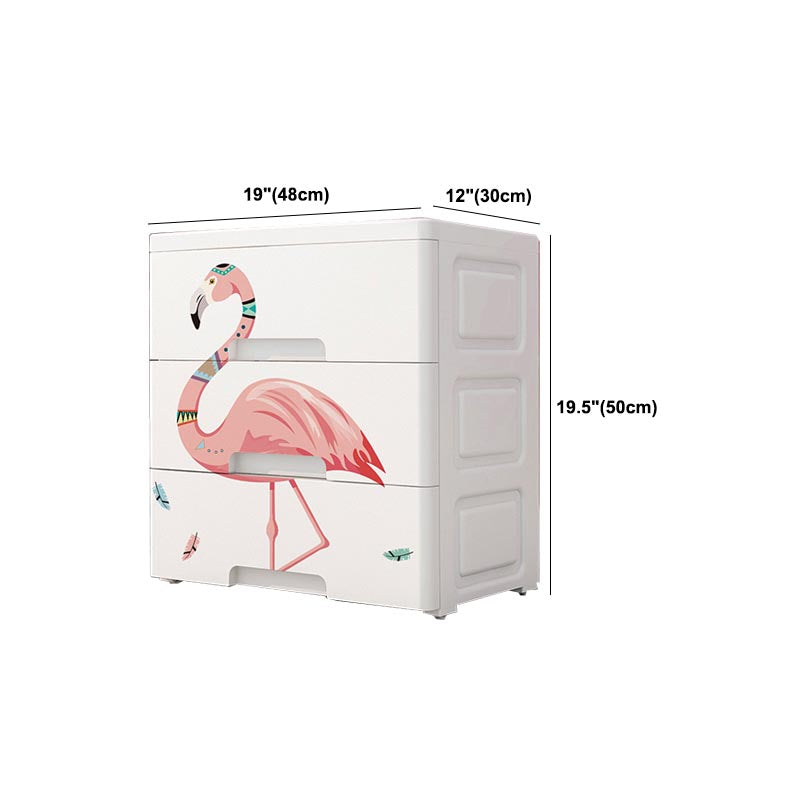 Armario contemporáneo de vestuario de plástico Armario con cajones