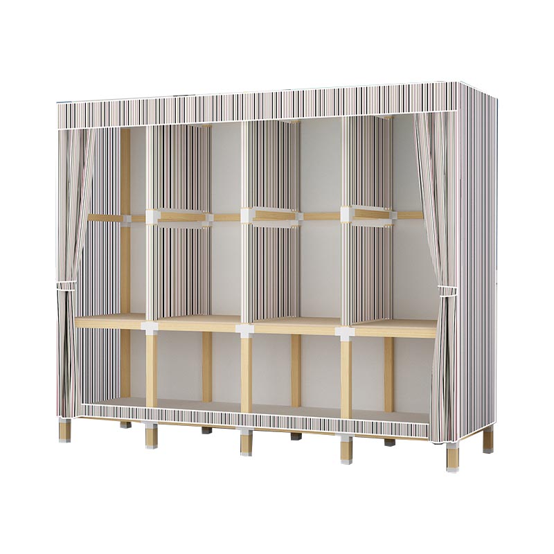 Guardaroba in stile contemporaneo in legno solido armadio a 1 porte per la casa