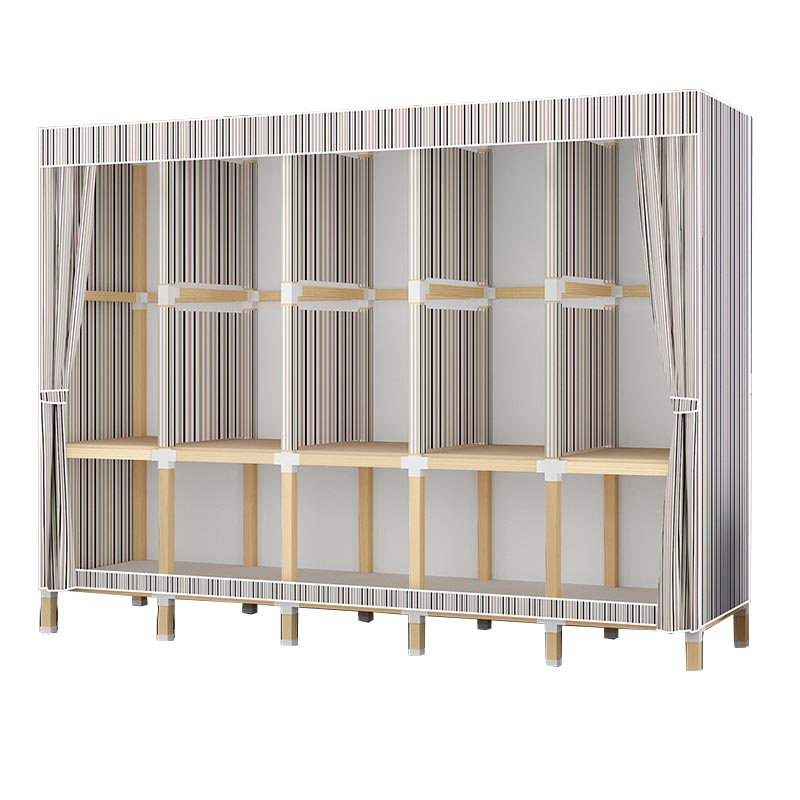 Guardaroba in stile contemporaneo in legno solido armadio a 1 porte per la casa