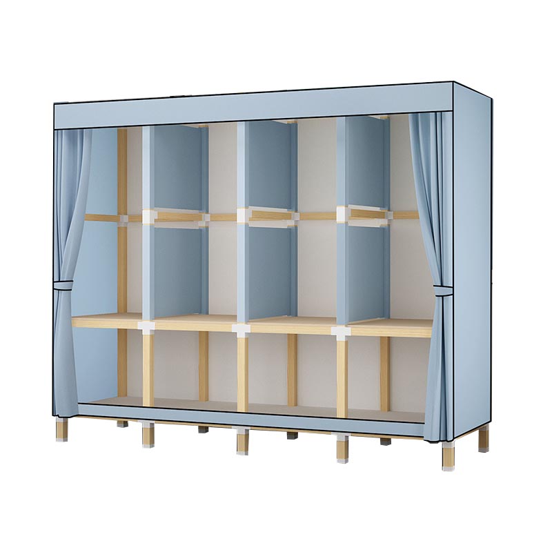 Guardaroba in stile contemporaneo in legno solido armadio a 1 porte per la casa