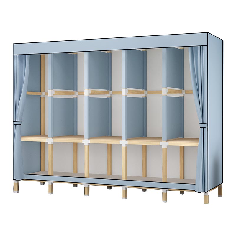 Guardaroba in stile contemporaneo in legno solido armadio a 1 porte per la casa