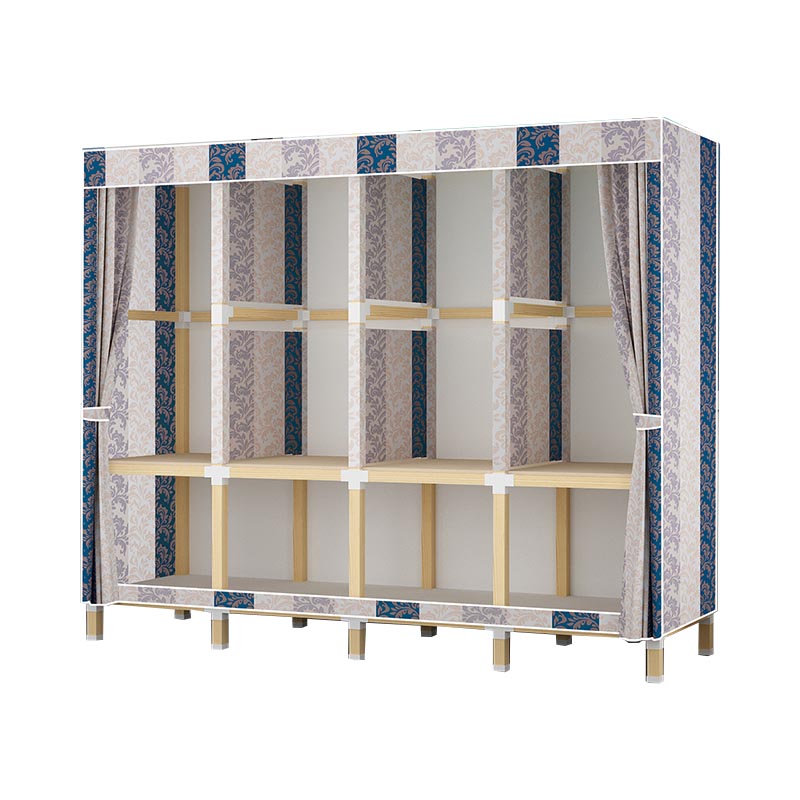 Guardaroba in stile contemporaneo in legno solido armadio a 1 porte per la casa