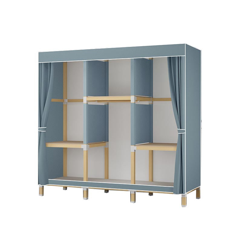 Guardaroba in stile contemporaneo in legno solido armadio a 1 porte per la casa