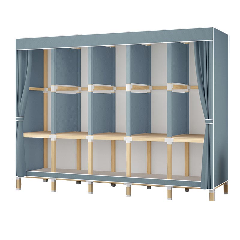 Guardaroba in stile contemporaneo in legno solido armadio a 1 porte per la casa