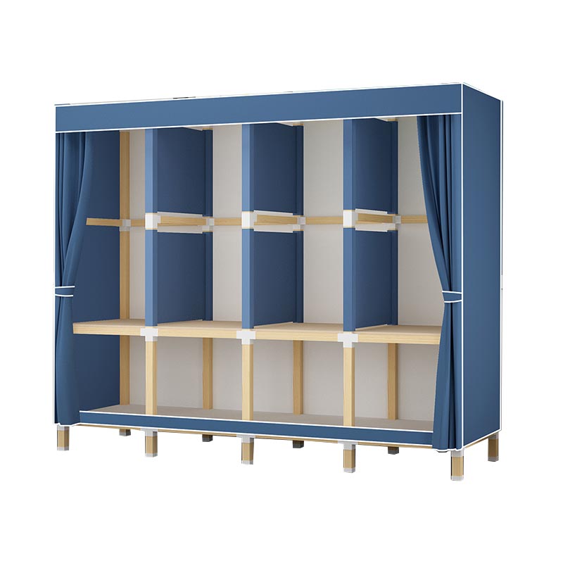 Guardaroba in stile contemporaneo in legno solido armadio a 1 porte per la casa