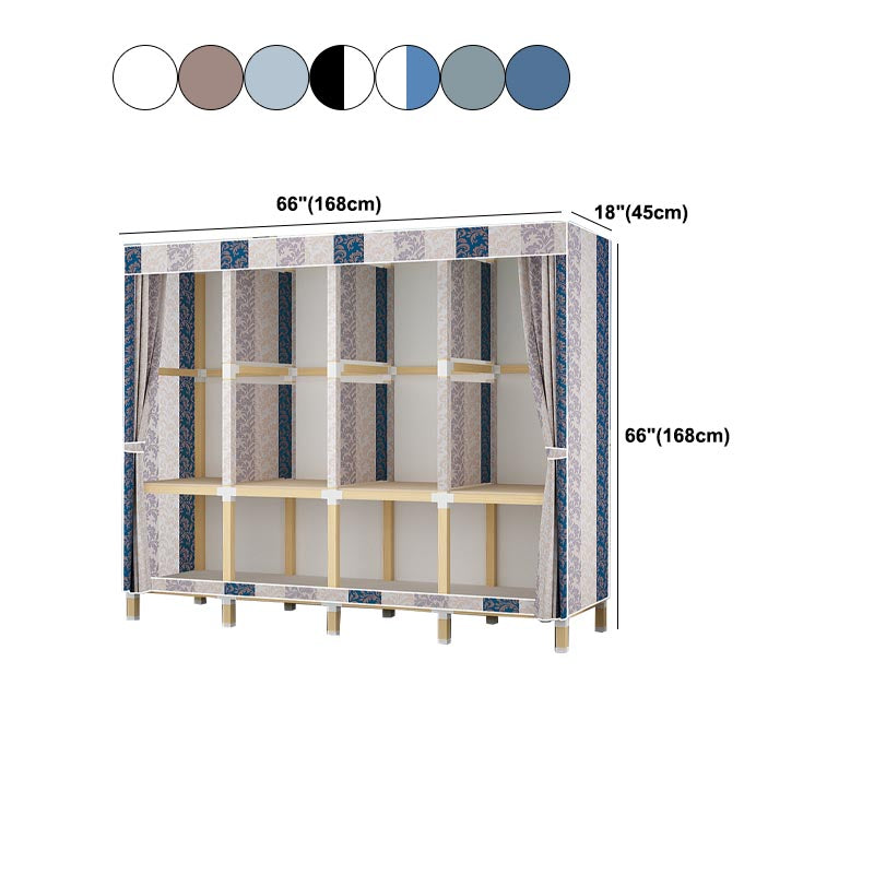 Guardaroba in stile contemporaneo in legno solido armadio a 1 porte per la casa
