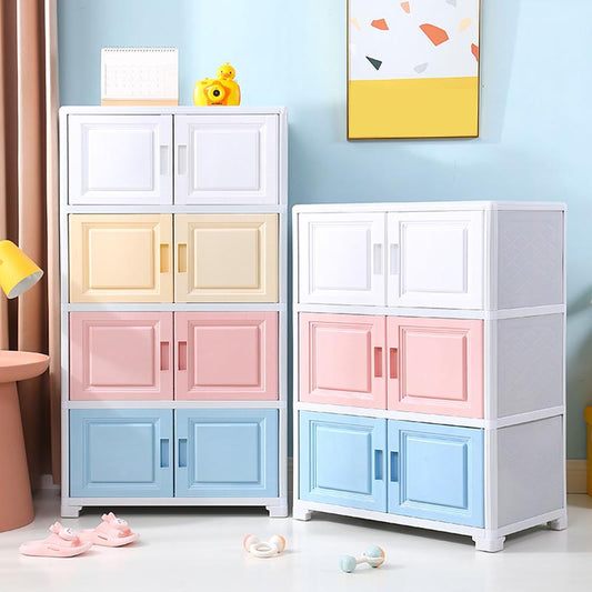 Hedendaagse stijl Garderobe Plastic Home Garderobe Closet met deuren