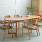 Modern Simple Solid Wood Table for Restaurant Oval Table with Double Pedestal