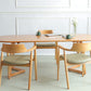 Modern Simple Solid Wood Table for Restaurant Oval Table with Double Pedestal
