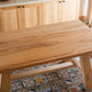 Natural Solid Wood Dining Table Modern Dining Table with Trestle Base