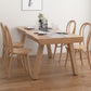 Pine Solid Wood Dinette Table Modern Natural Legs Dining Site Table