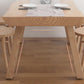 Pine Solid Wood Dinette Table Modern Natural Legs Dining Site Table