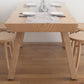 Pine Solid Wood Dinette Table Modern Natural Legs Dining Site Table