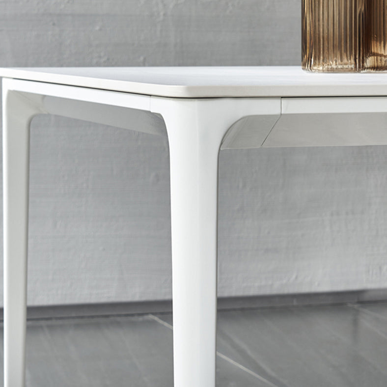 Table à manger blanche de style moderne