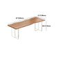 Table en bois massif contemporain pour table rectangle de restaurant avec base acrylique