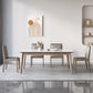 Modern Style Dining Table Sintered Stone 4 Legs Table for Home