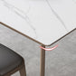 Modern Style Dining Table Sintered Stone 4 Legs Table for Home