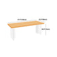 Minimalismo Mesa de madera maciza para mesa rectángica de restaurantes con base acrílica