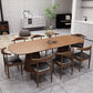 Pine Solid Wood Dinner Table Contemporary Style Brown Dining Table for Home Kitchen Dinner 78.7"L x 31.5"W x 29.5"H Without Chairs Clearhalo 'Dining Tables & Seating' 'Dining Tables' 'dining_table' 'furn' 'furn_dining_table' 'Furniture' 'Kitchen & Dining Furniture' 5687428