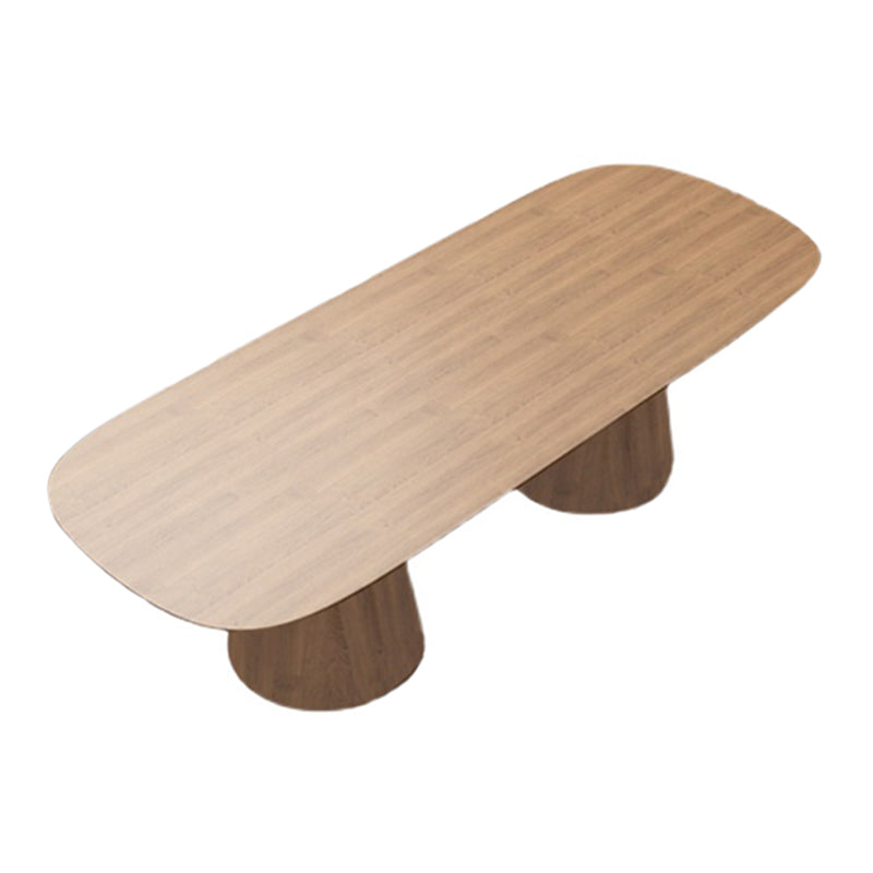 Pine Solid Wood Dinner Table Contemporary Style Brown Dining Table for Home Kitchen Dinner Without Chairs Clearhalo 'Dining Tables & Seating' 'Dining Tables' 'dining_table' 'furn' 'furn_dining_table' 'Furniture' 'Kitchen & Dining Furniture' 5687431