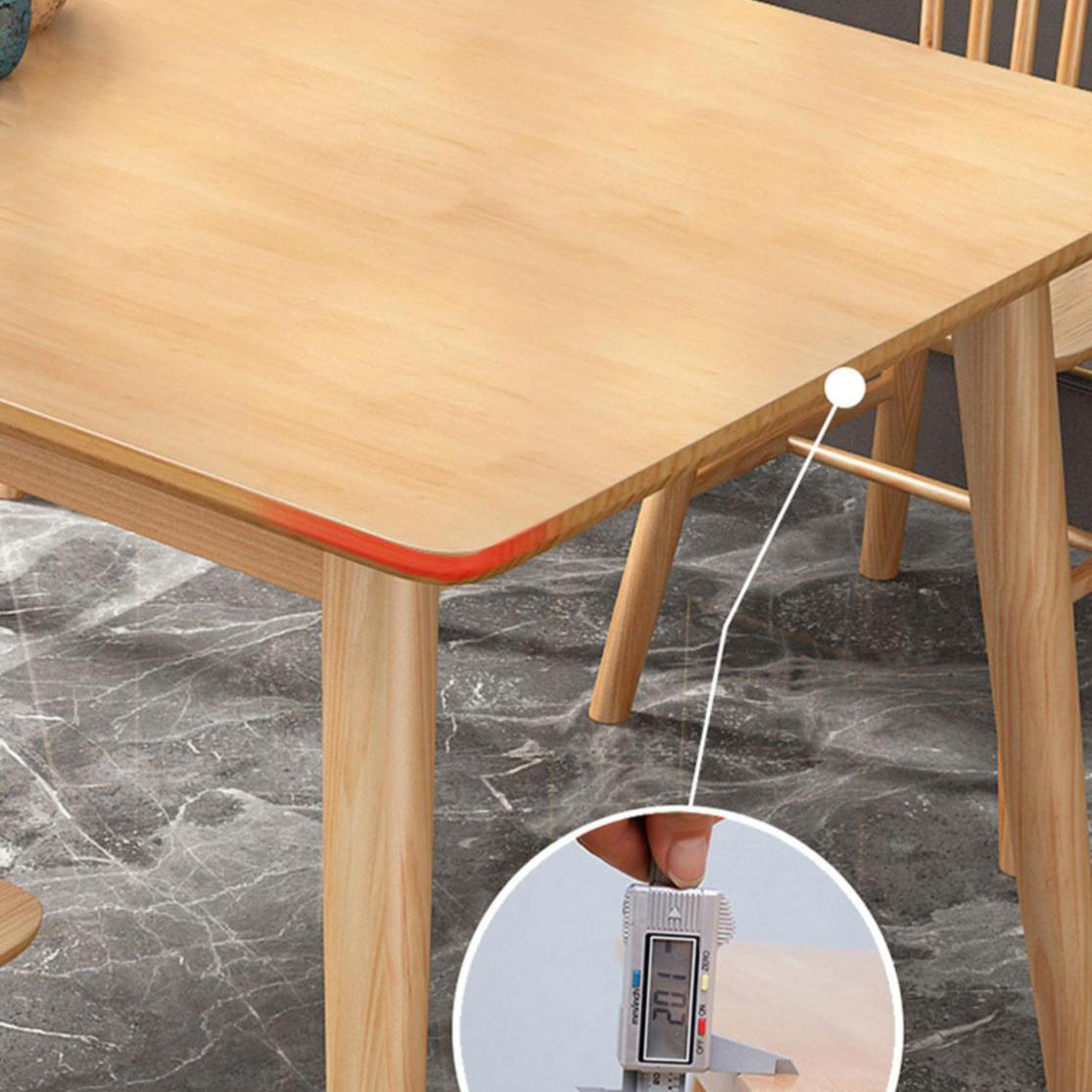 Rectangle Modern Wood Table Standard Height Table Dining Table with 4 Legs Clearhalo 'Dining Tables & Seating' 'Dining Tables' 'dining_table' 'furn' 'furn_dining_table' 'Furniture' 'Kitchen & Dining Furniture' 5687456