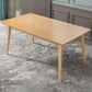 Rectangle Modern Wood Table Standard Height Table Dining Table with 4 Legs Clearhalo 'Dining Tables & Seating' 'Dining Tables' 'dining_table' 'furn' 'furn_dining_table' 'Furniture' 'Kitchen & Dining Furniture' 5687457
