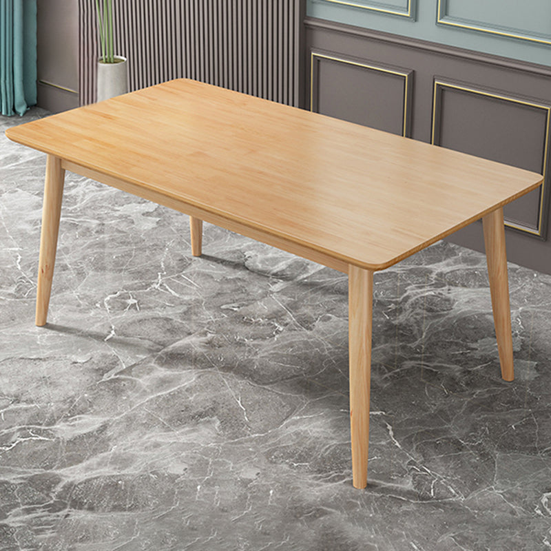 Rectangle Modern Wood Table Standard Height Table Dining Table with 4 Legs Clearhalo 'Dining Tables & Seating' 'Dining Tables' 'dining_table' 'furn' 'furn_dining_table' 'Furniture' 'Kitchen & Dining Furniture' 5687457