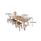 Contemporary Dining Table Rectangle Solid Wood Dinner Table without Chair Clearhalo 'Dining Tables & Seating' 'Dining Tables' 'dining_table' 'furn' 'furn_dining_table' 'Furniture' 'Kitchen & Dining Furniture' 5687479