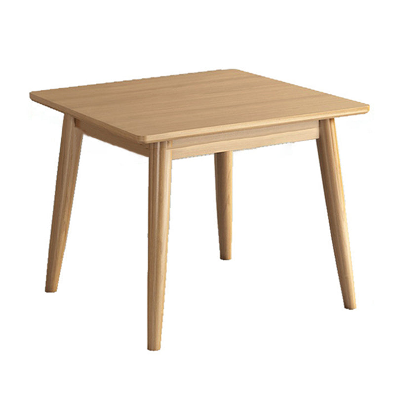 Mesa de madera rectangular moderna mesa de comedor de altura estándar con 4 patas