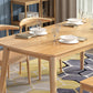 Mesa de madera rectangular moderna mesa de comedor de altura estándar con 4 patas
