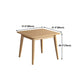 Mesa de madera rectangular moderna mesa de comedor de altura estándar con 4 patas