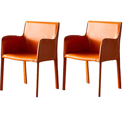 現代的なレザーダイニングルームチェアメタルダイニングアームチェアレストランで使用する