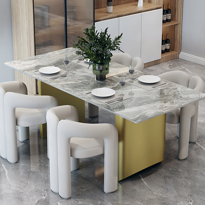 Contemporary Velvet Dining Chair Metal Dining Arm Chair for Restaurant Use